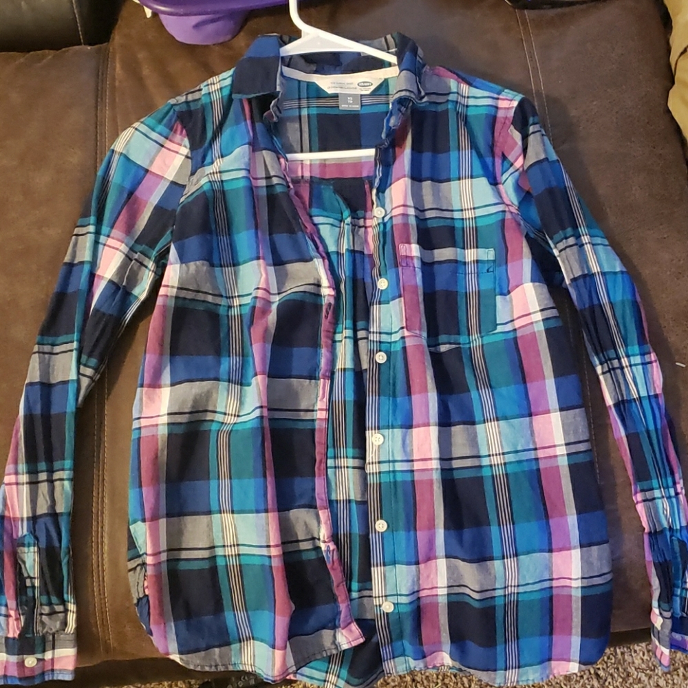 Plaid shirt multicolored